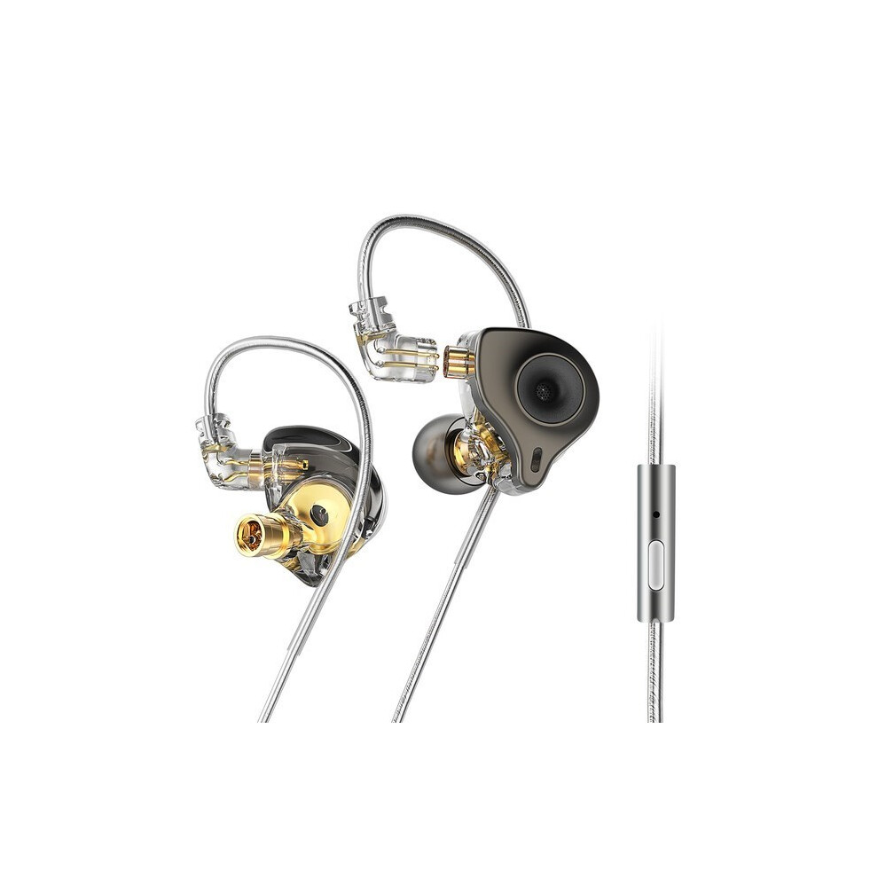 ( With Microphone)Sgor Adonis 1Dd+1Ba Hybrid Technology Headphones In The Earpiece Hifi Super Bass Black 9319708008487