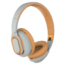 (Lichtgrijs) Draadloze hoofdtelefoon Bluetooth-hoofdtelefoon met microfoon 10 uur afspeeltijd Geweldige
