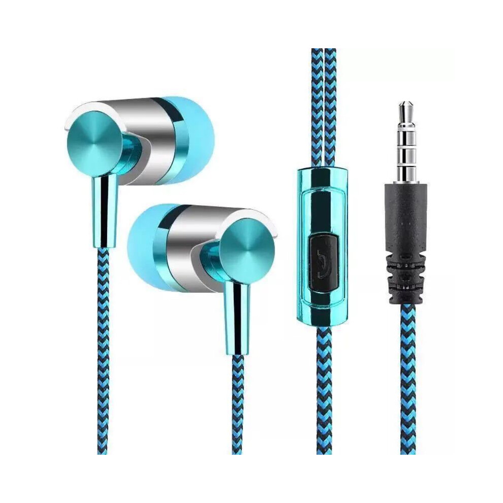 (Style B) 3.5Mm In-Ear Stereo Earbuds Headphone Wired Nylon Weave Cable Headphone Headphone 9319708010565