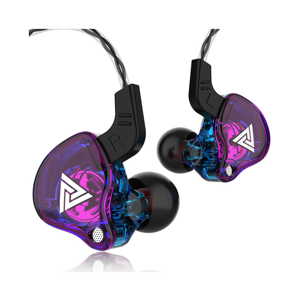 (Purple) 3.5Mm Cable Wired Headphone Qkz Ak6 Hifi Sound Quality Headphone Wired Gaming Headset Purple 9319708010398