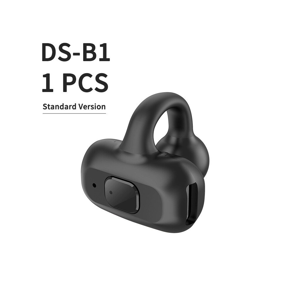 ( 1 Pc) Ear Clip Wireless Headphone Hifi Heavy Bass Surround Stereo Sound Tws Bluetooth 5.3 Headphones Black 9319708012644