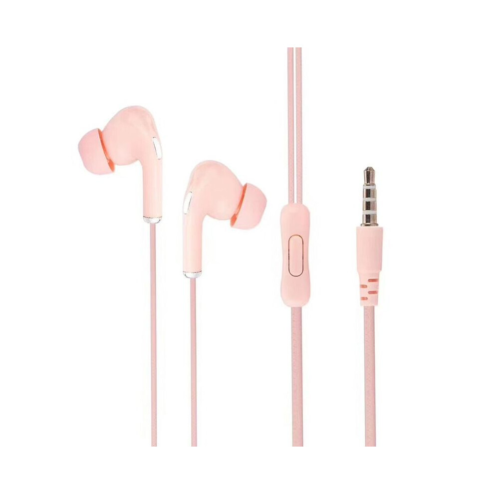 (Pink) High Definition Wired Headphone 3.5mm In-Ear Control Portable Sporty-image-OPC-PH7YDJN-NEW
