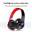 (WHITE)Headset Wireless Bluetooth Headset Colorful Luminous Card Insertion Game 2