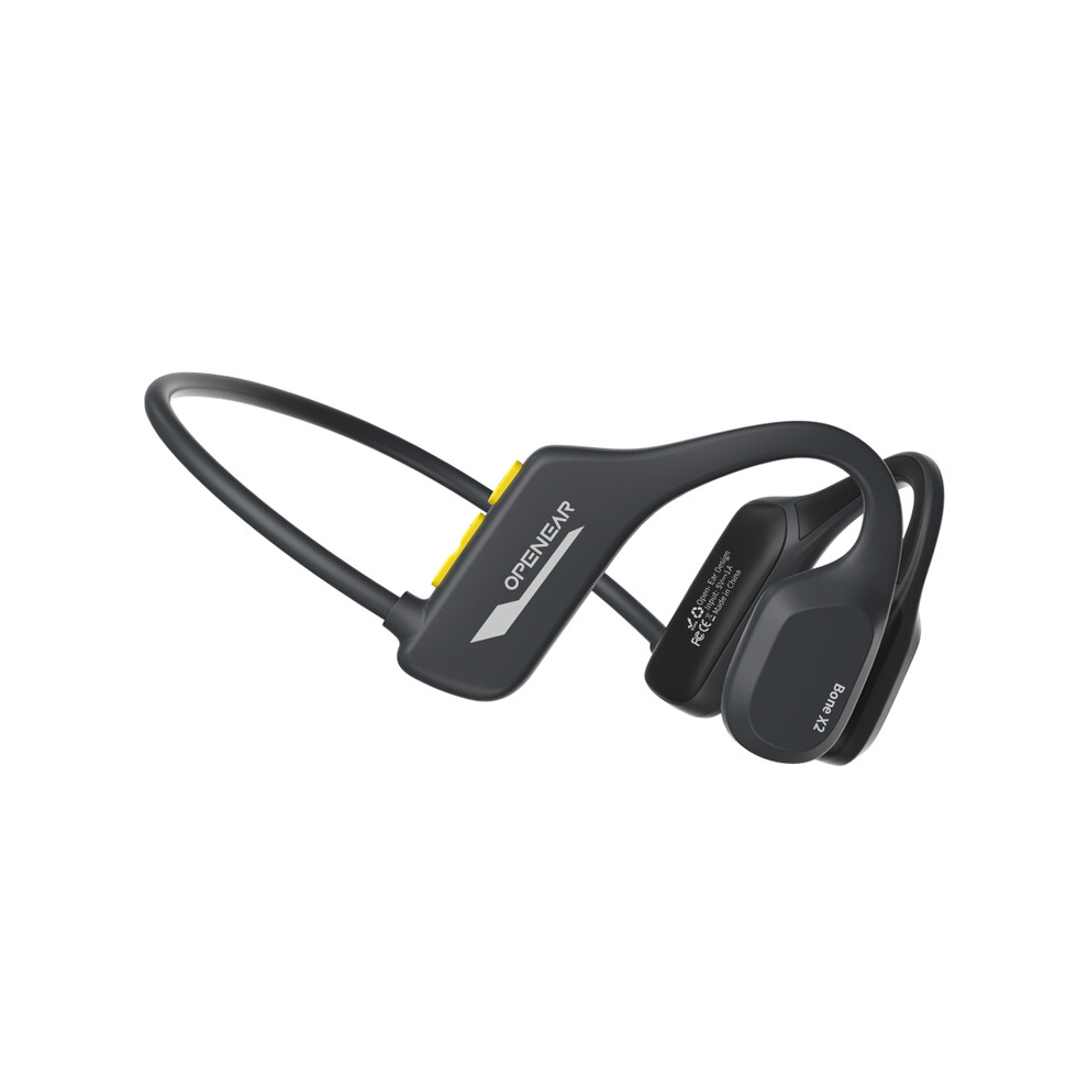 (X2 ) 8Gb Storage Swimming Headphones Ip68 Waterproof Bone Conduction Headset Open Ear Wireless Black 9319708013313