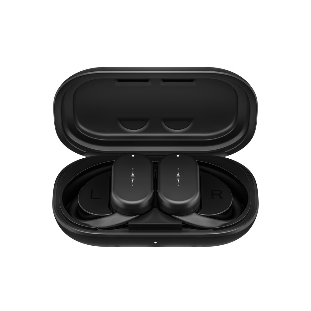 (Black)Open Ear Ows Wireless Headphones Bluetooth 5.3 With Swivel Earhooks Bluetooth Headphones Black 9319708013450