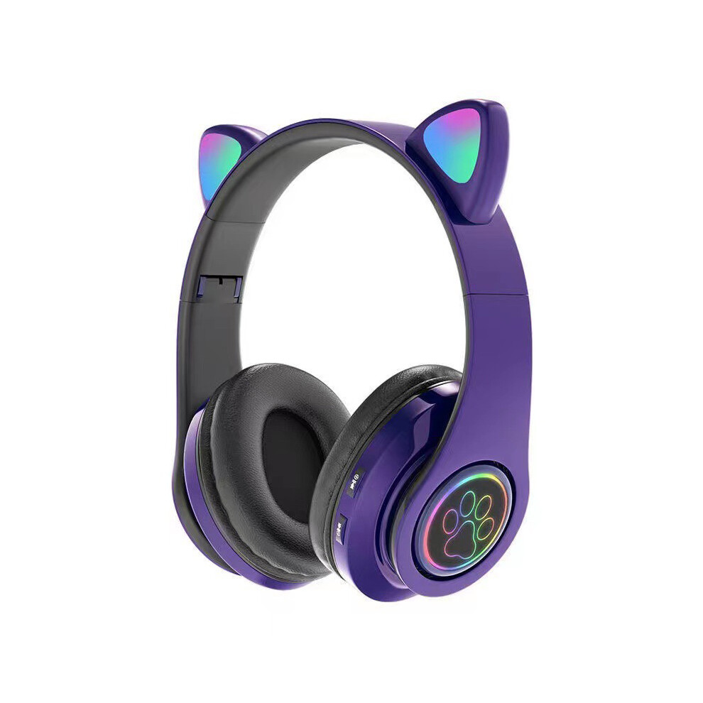 (Purple)B39 Wireless Bluetooth Headphones With Microphone Noise Canceling Headphones Stereo Foldable Purple 9319708013641