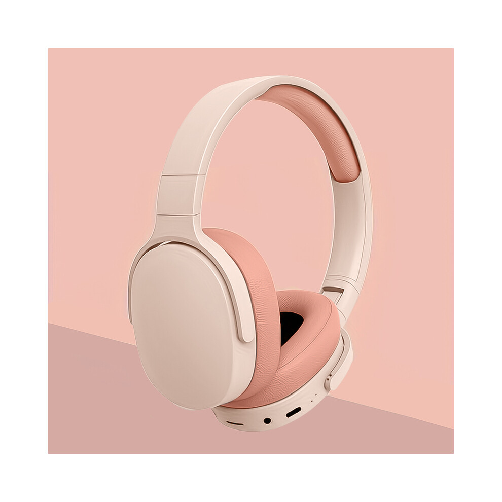 (Pink)P2961 Bluetooth Headphone Over Ear Stereo Hifi Headphone With True Wireless Sports Headphone Pink 9319708014068