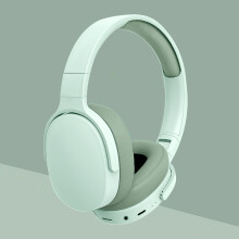 (Green)P2961 Bluetooth Headphone Over Ear Stereo HIFI Headphone with True Wireless Sports Headphone