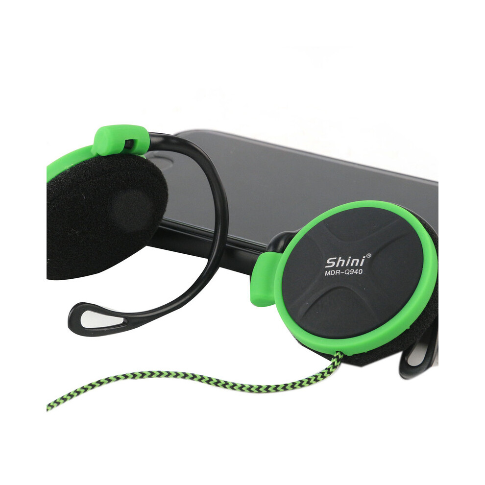 (Green) Universal On-Ear Headphone 3.5Mm Headphone Stereo Bass Music Headphone Green 9319708014655