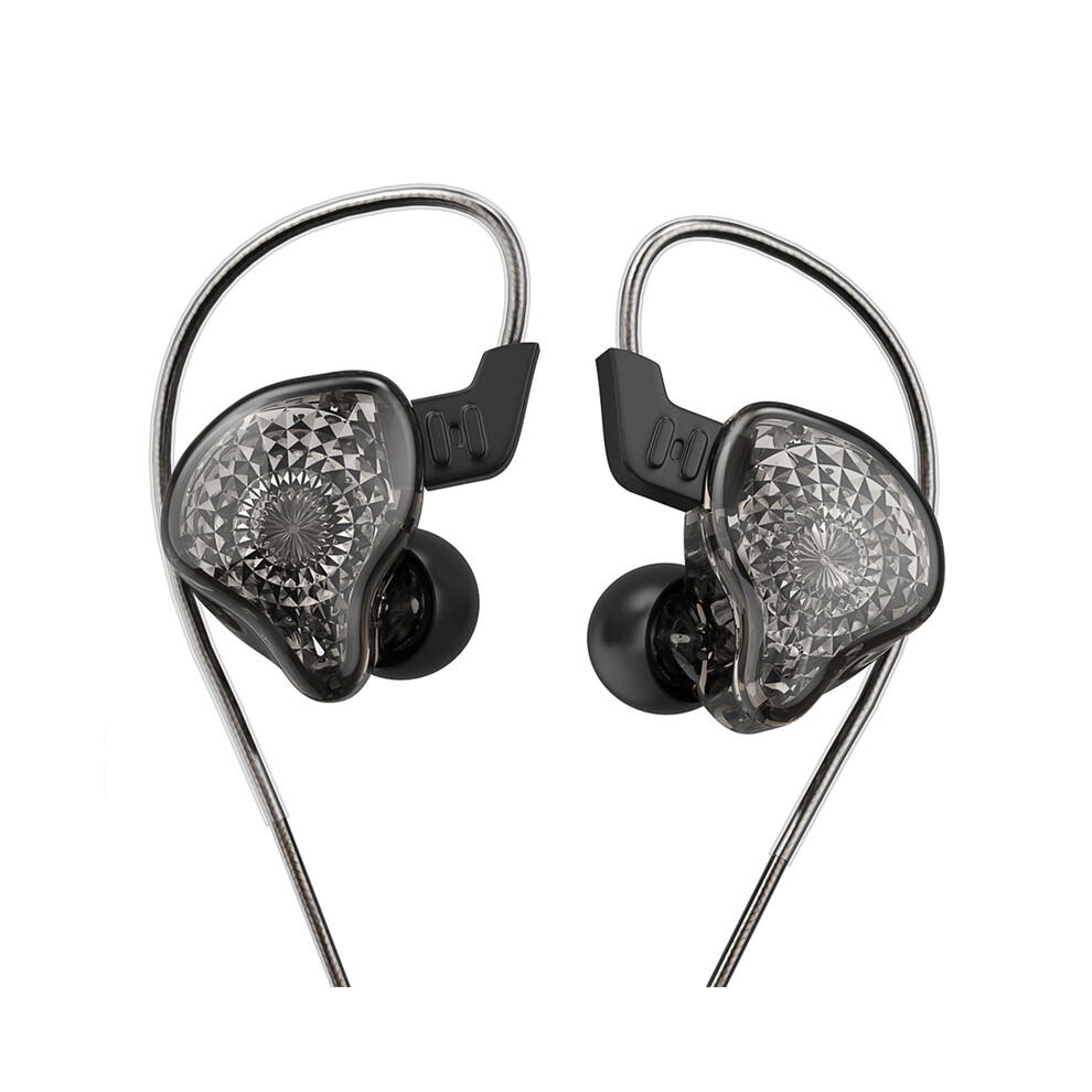 (Black)Kz K2 Hifi Headphone 3.5Mm Wired Headphone With Mic Bass Stereo Earbuds Black 9319708015355