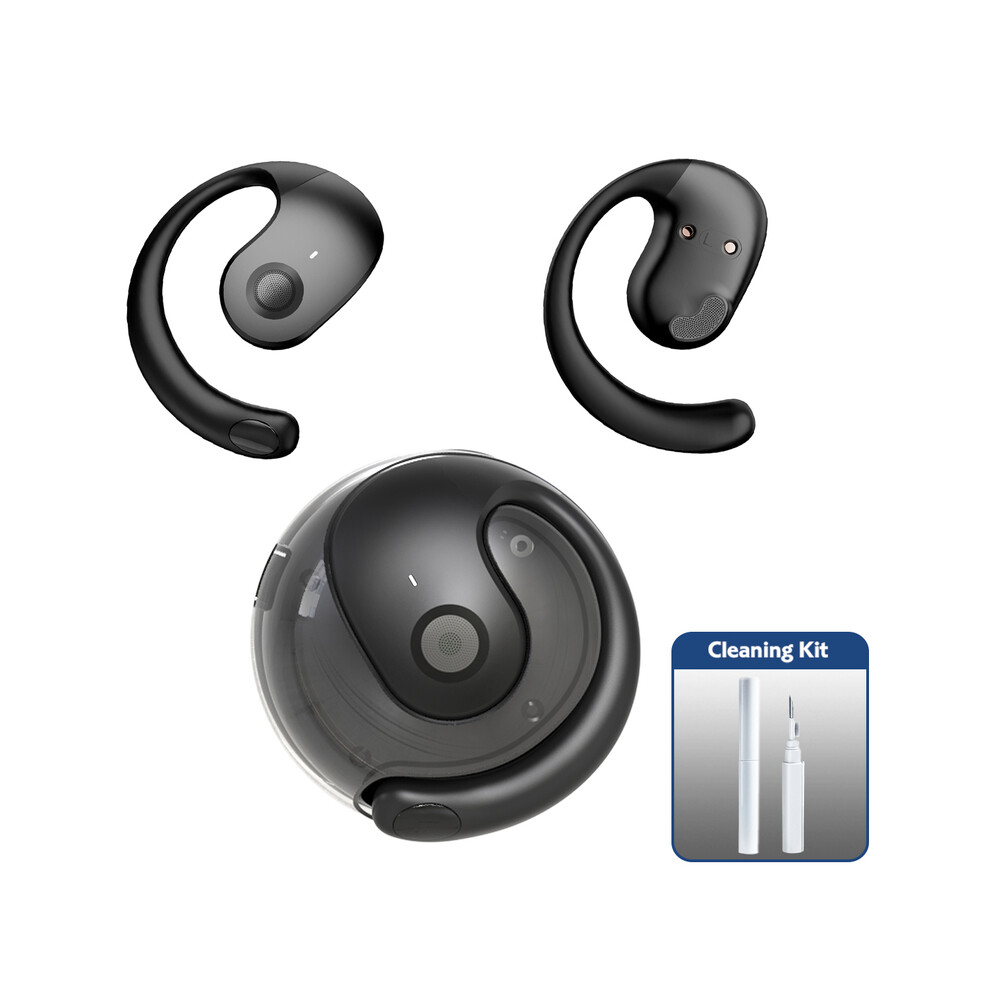 ( Pure Series)Bluetooth 5.4 Headphones Open Ears Wireless Headphones Tws Bluetooth Earhook Black 9319708015065