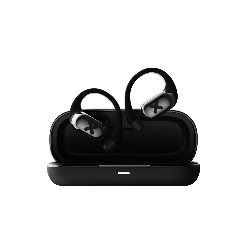 (Black) New Dmooster Bluetooth Headset D55 Open Fit Bone Conduction Headphones Wireless Sports Earhook-image-OPC-PH7YDVF-NEW