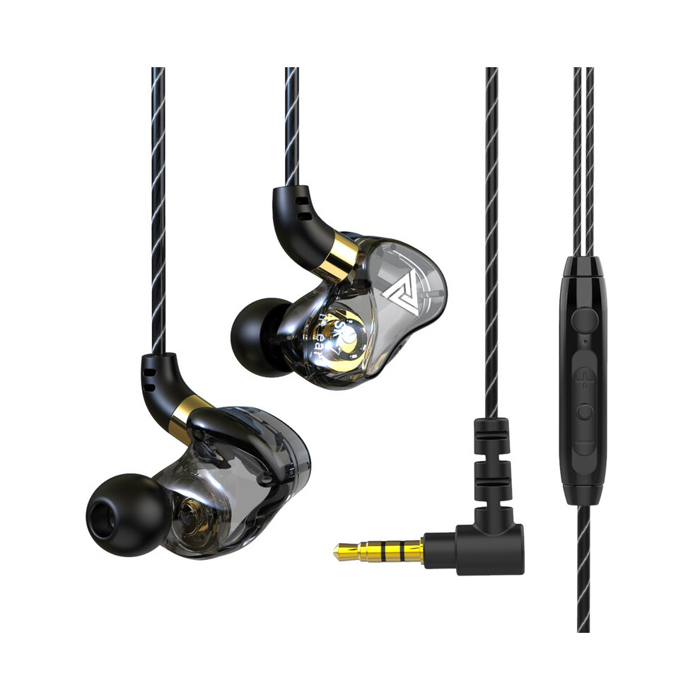 (Black)Qkz Sk7 Hifi Headphone Copper Driver Wired Headphone Stereo Bass Music Headphone Black 9319708016048