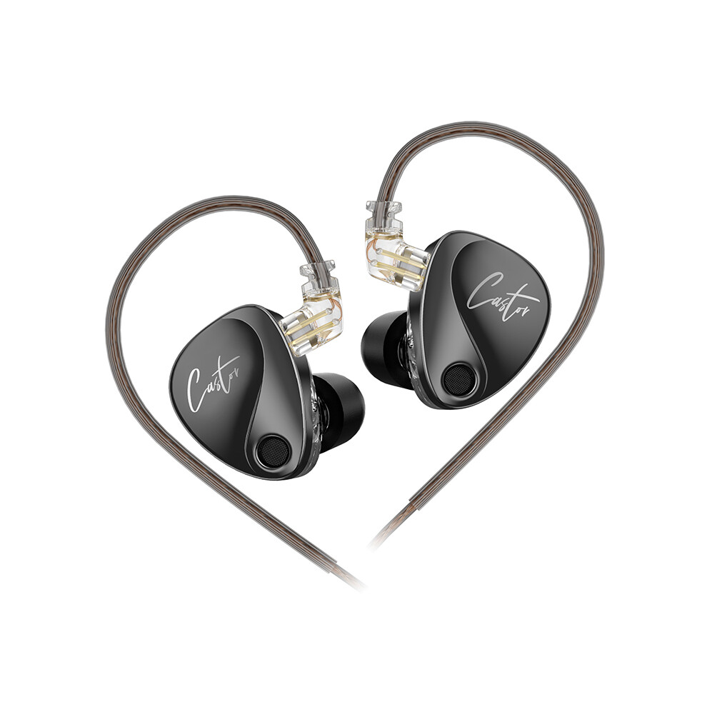 (Enhanced Bass Nomic)Kz Castor In Ear Wired Headphones Hifi Bass Tunable Balanced Armature 9319708016253