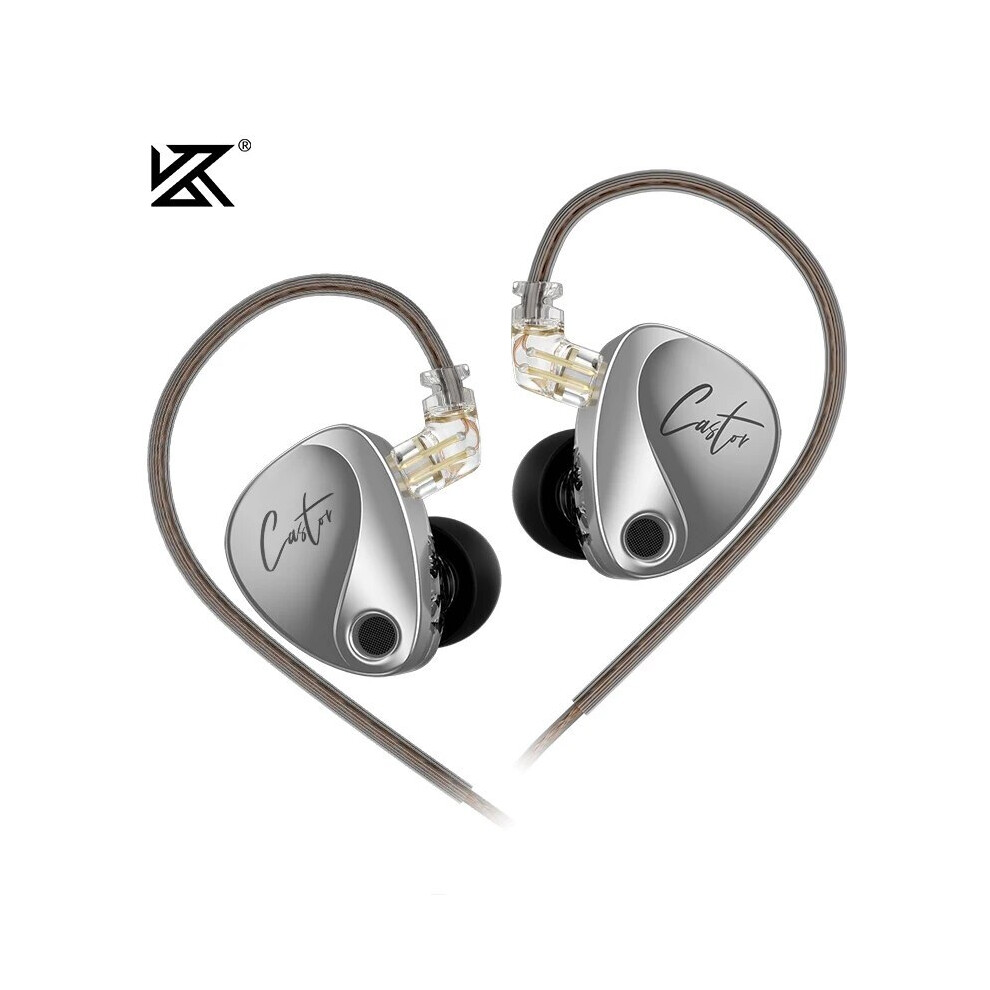 (Harman Ei Mic)Kz Castor In Ear Hifi Headphone 2Dd Dynamic High-End Tunable Balanced Armature Headphone 9319708017441