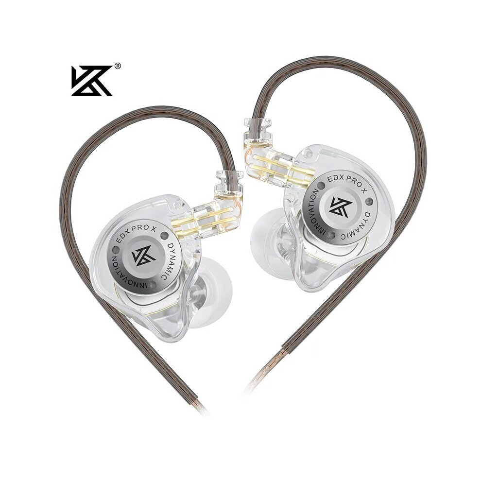 (Edxprox Clear Nomic)Kz Edx Pro X Wired Headphones Hifi Stereo Bass Music Earbuds 9319708017601