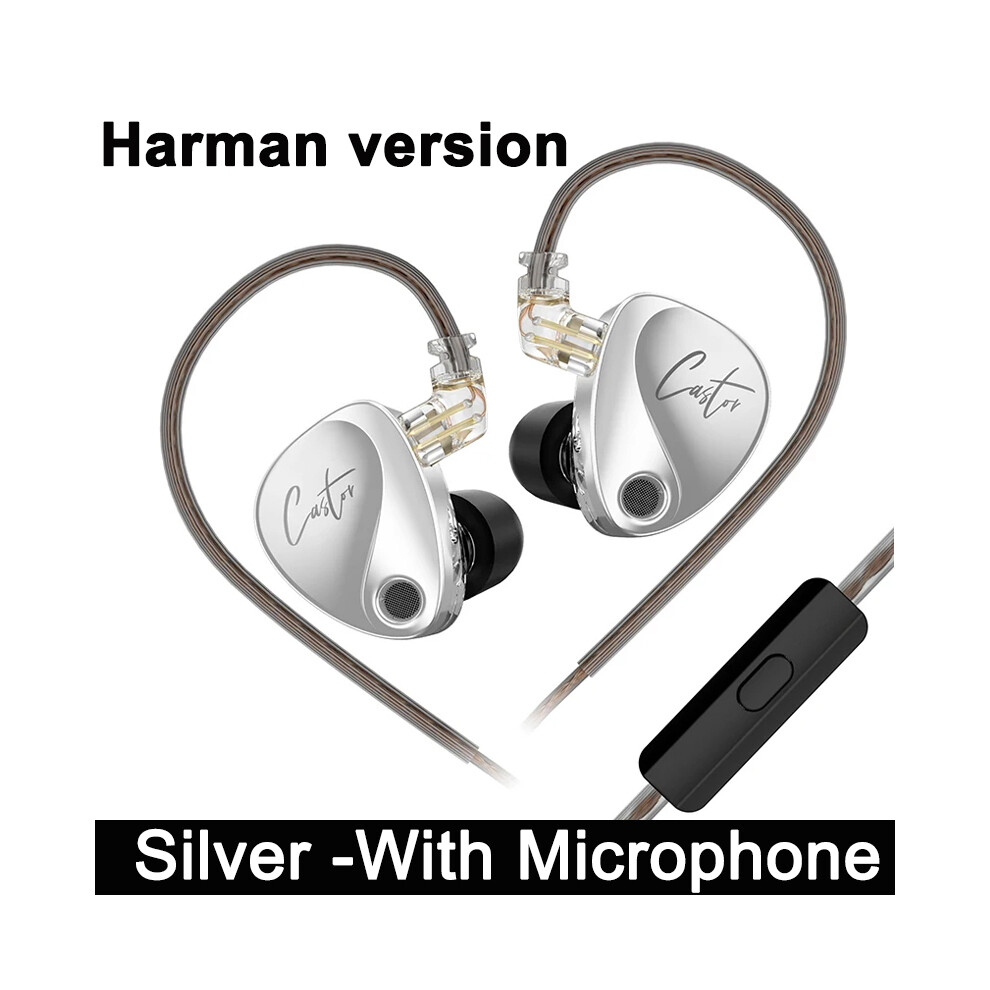 (Harman Microphone)Kz Caster-2 Dynamic High-End Tunable Balanced Armature Headset Audiophile 9319708017663