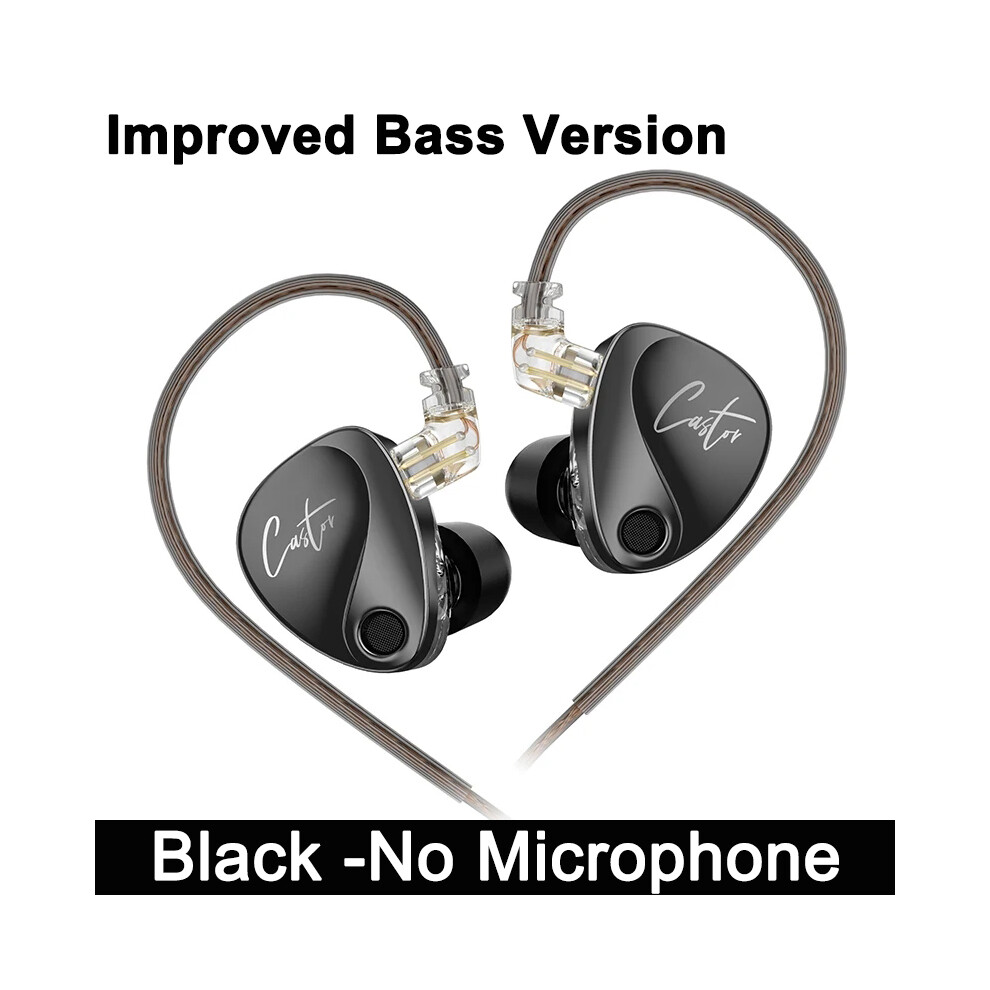 (Improved - No Mic)Kz Caster-2 Dynamic High-End Tunable Balanced Armature Headset Audiophile 9319708017656