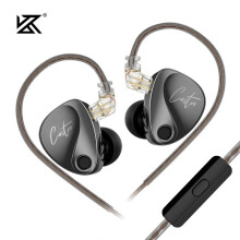 (Improved bass microphone)KZ Castor In Ear HiFi Headphones 2DD Dynamic High-end Tunable Balanced