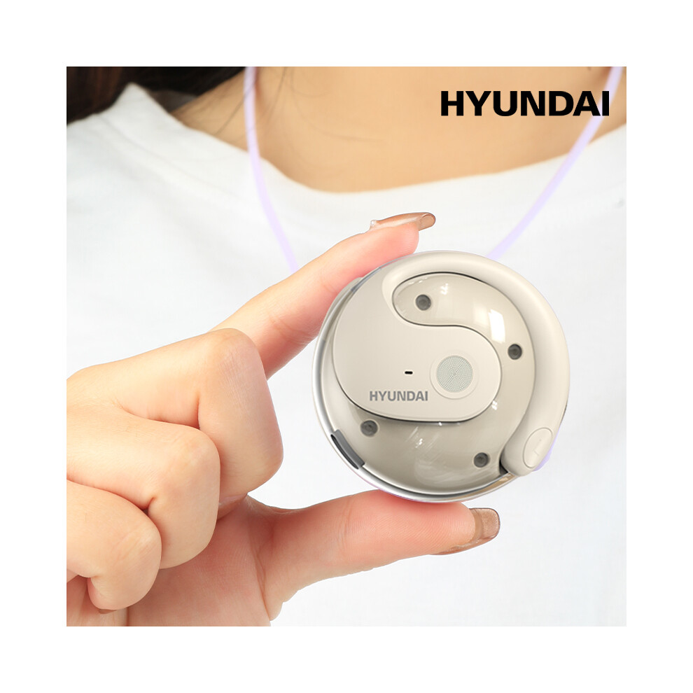 (Beige)Choice Hyundai Hy-T26 Wireless Bluetooth 5.3 Headphone Ipx4 Waterproof Hifi Sound Quality Headphone Beige 9319708017816