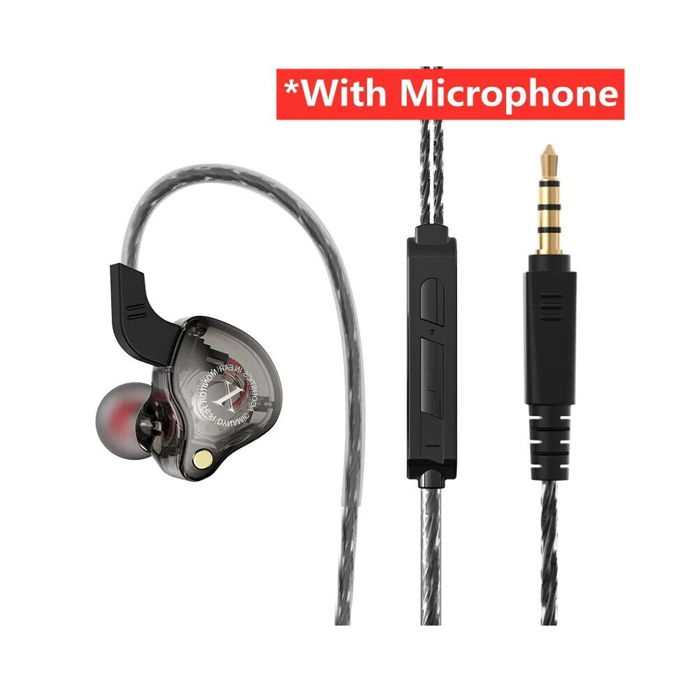 ( With Microphone)X2 Dynamic Wired Headphones Hifi Heavy Bass In-Ear Headphones Gaming Headset Black 9319708018431