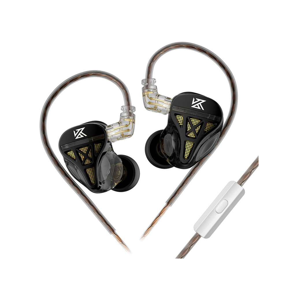 (With Microphone)Kz Dqs Wired Headphones Dynamic Display In The Earpiece 3.5Mm Plug, 9319708018837