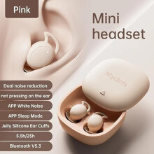 (Pink)2024 NEW Wireless Mini Sleep Bluetooth Earbuds APP Headphone Noise Canceling