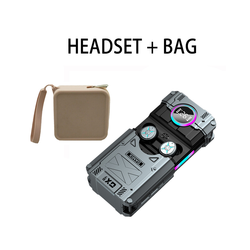 (-Dx-07 Bag)Dx-07 Tws Bluetooth 5.3 Headphones Noise Canceling Earbuds Wireless Black 9319708018257