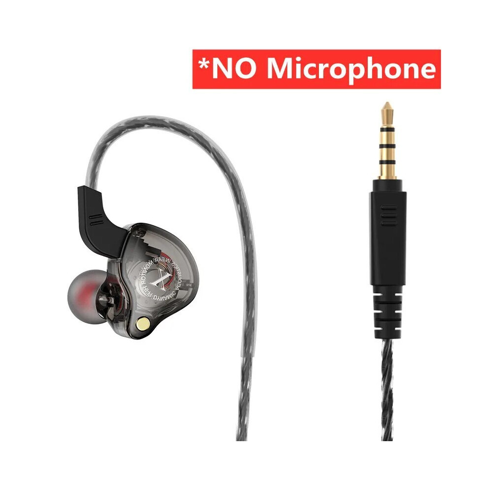 ( No Mic)X2 Dynamic Wired Headphones Hifi Heavy Bass In-Ear Headphones Gaming Headset Black 9319708018394