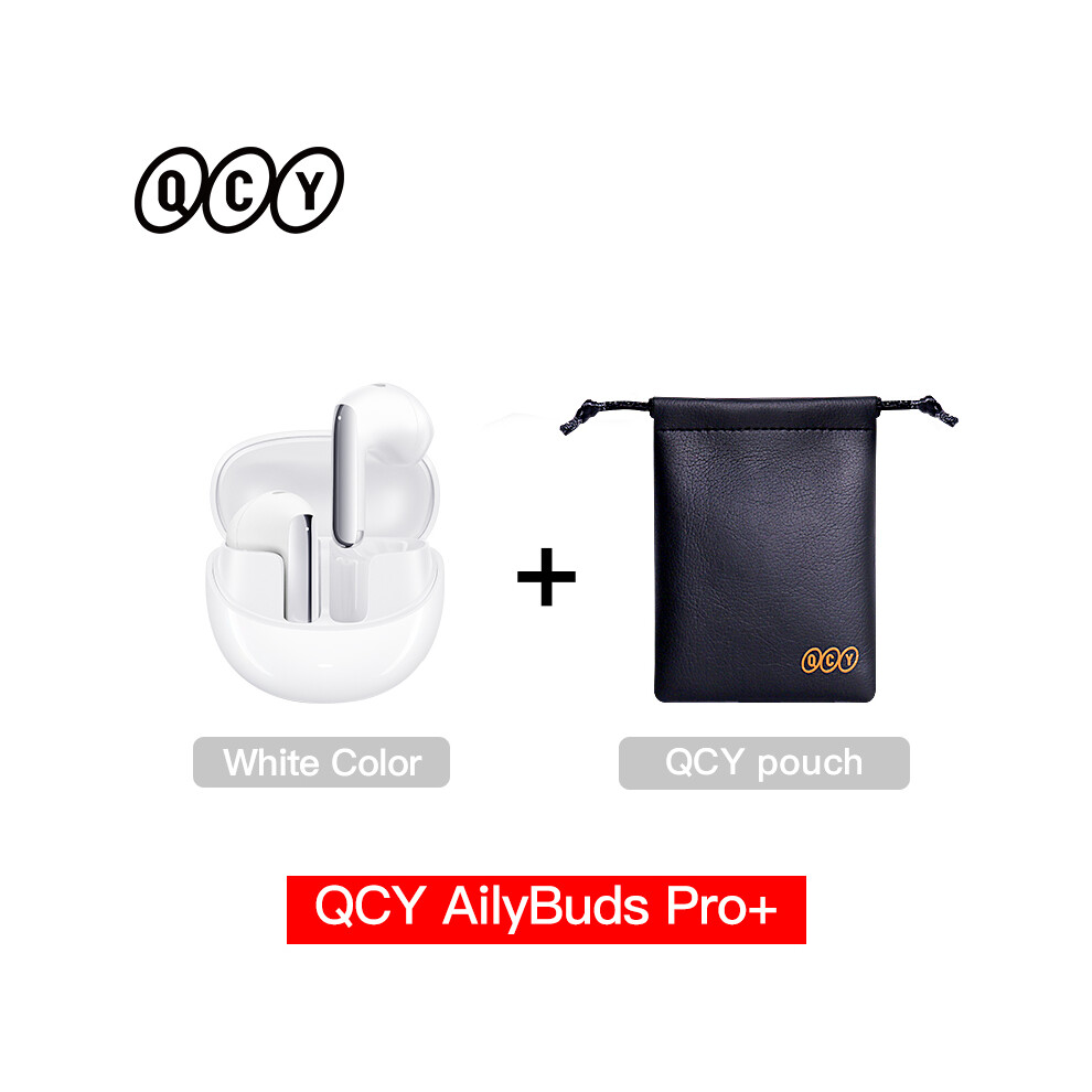 ( With Bag)Qcy Ht10 Ailybuds Pro+ Anc Wireless Headphones Hi-Res Audio Ldac Bluetooth 5.3 White 9319708019889