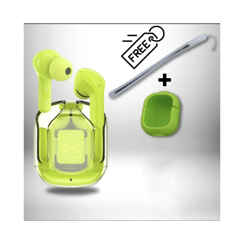 (Green)(Buy Headphones, Get Protective Case + Lanyard) Air31 Gaming Headset Bluetooth 5.3 Noise Canceling Green 9319708020083