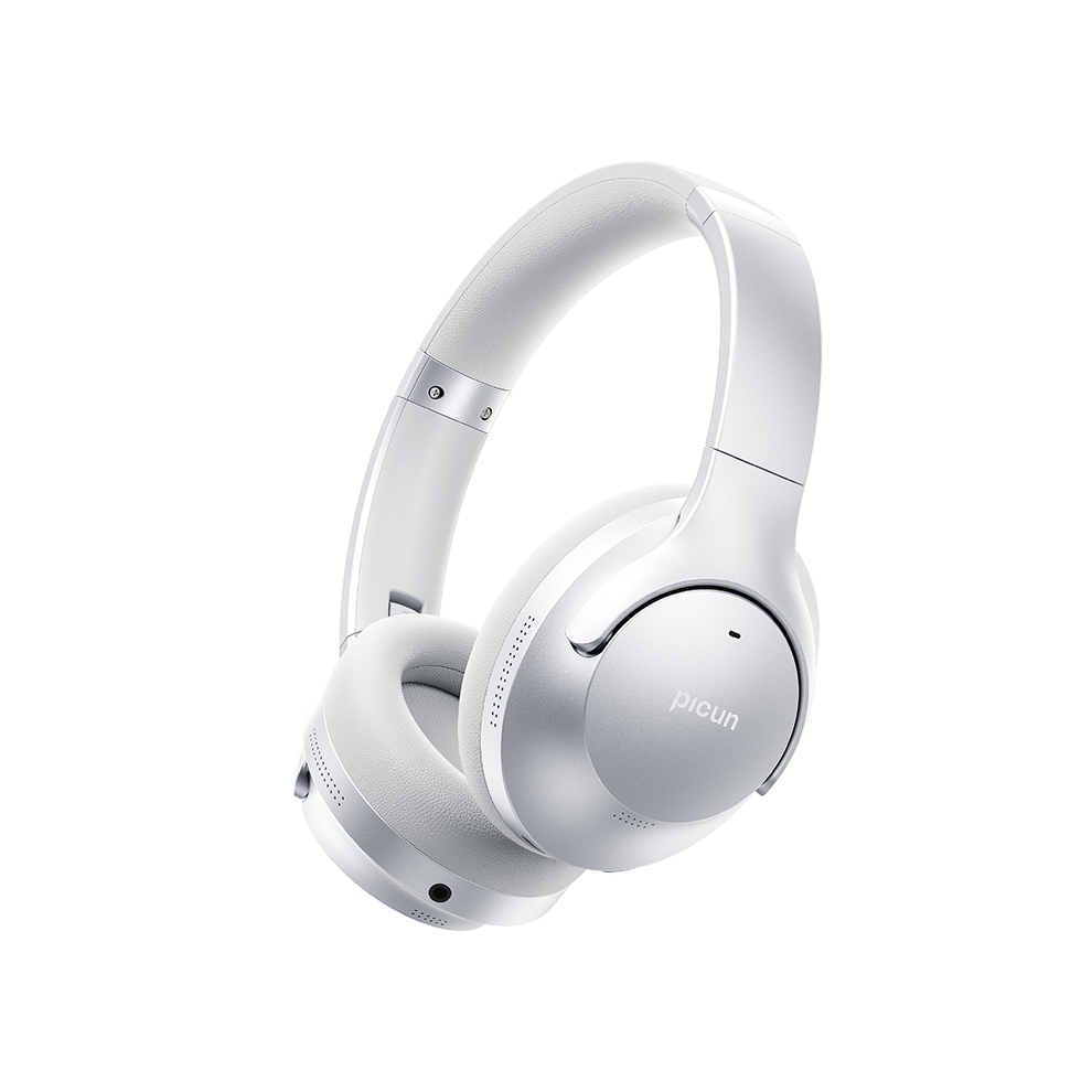 (Silvery) Picun Anc-05Max Noise Canceling Headphones Anc Bluetooth 5.4 Low Latency Wireless 9319708021875