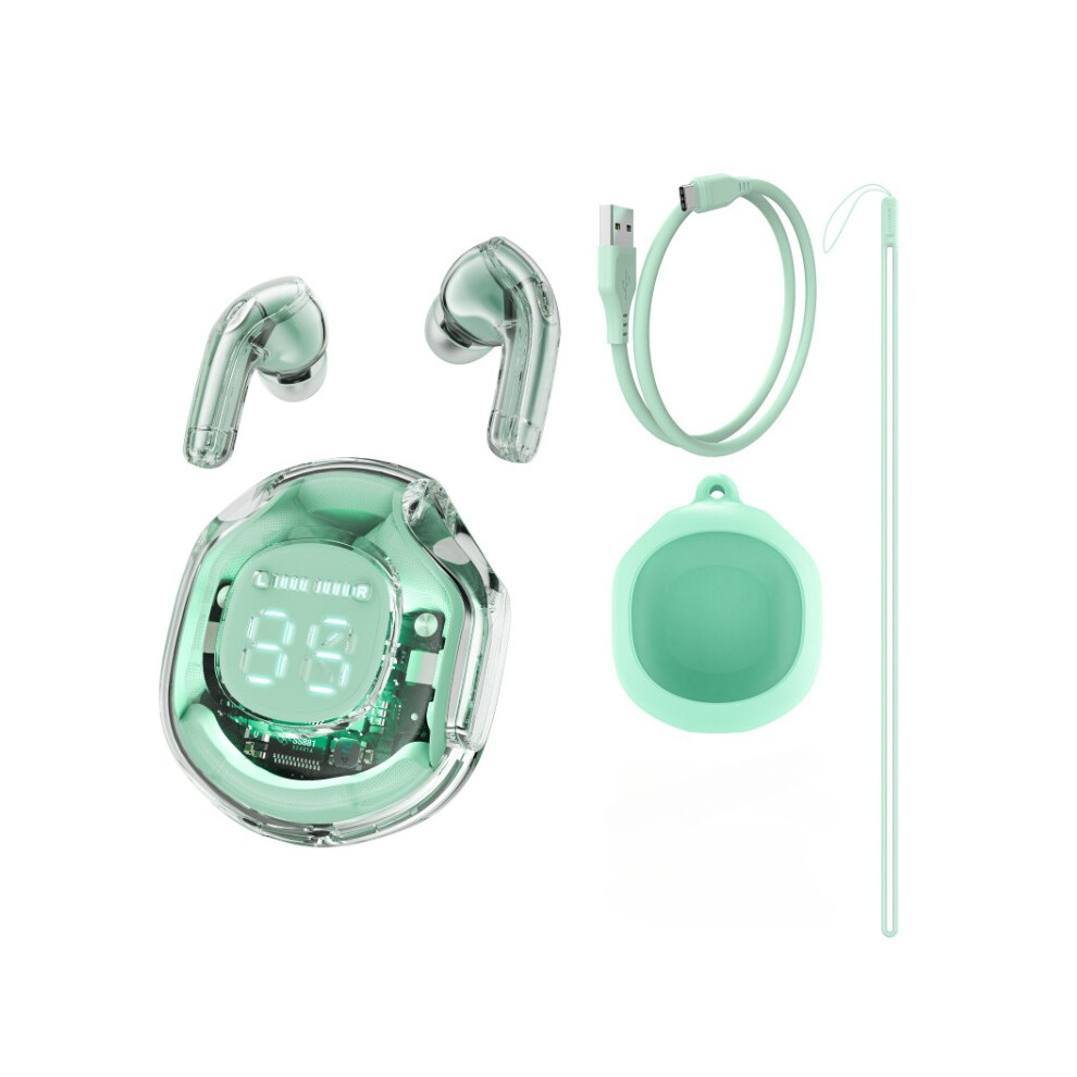 (Green)(Buy Headphones And Get: Protective Case + Lanyard) T8 Gaming Headphones Tws Bluetooth 5.3 Hifi Green 9319708022858