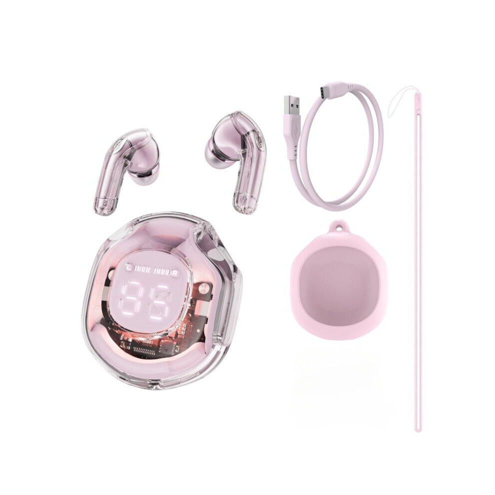 (Pink) (Buy Headphones And Get: Protective Case + Lanyard) T8 Gaming Headphones Tws Bluetooth Pink 9319708022896