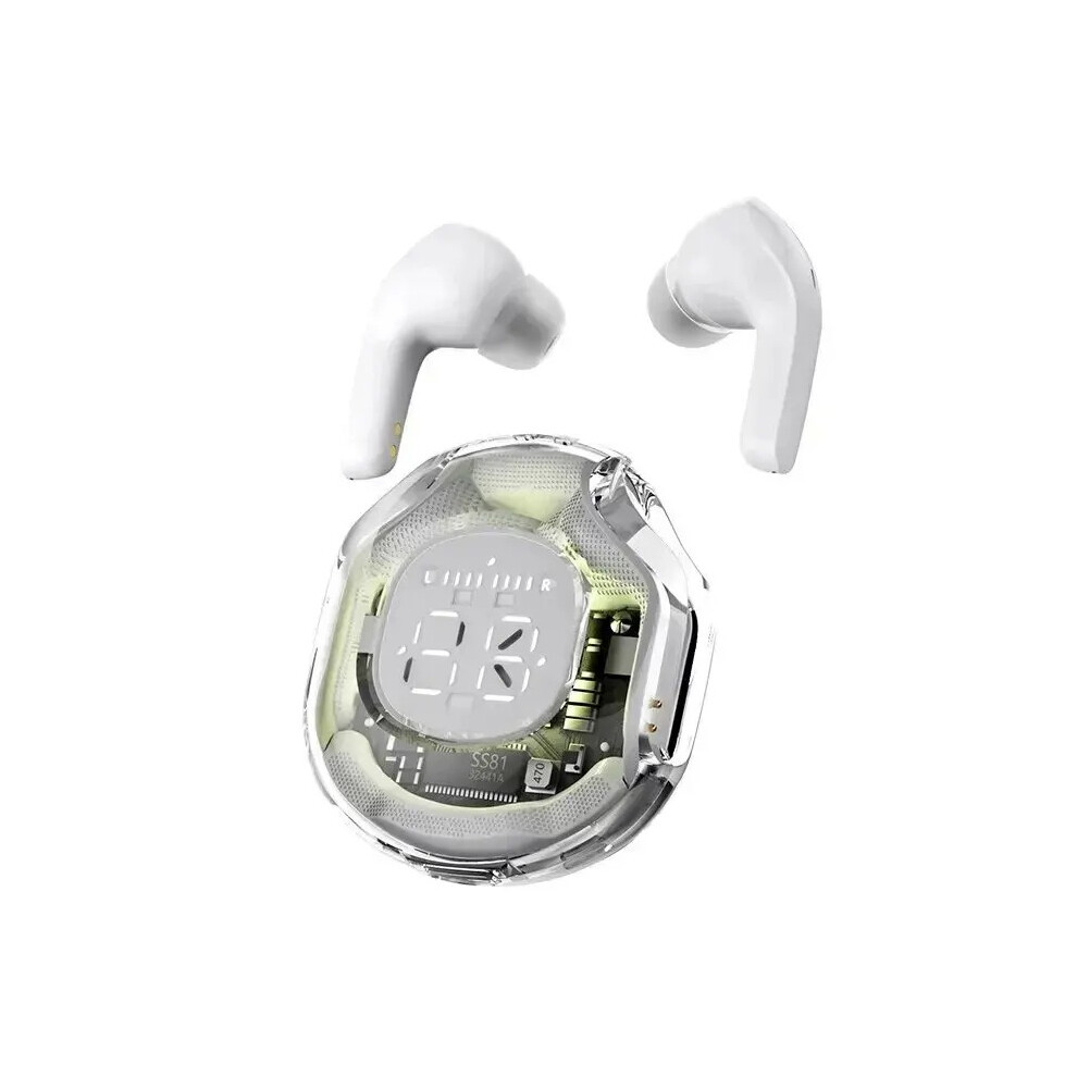 (White) New T8 Tws Wireless Bluetooth Headphones 5.3 Headphone Sports Gaming Headset Noise Canceling White 9319708022964