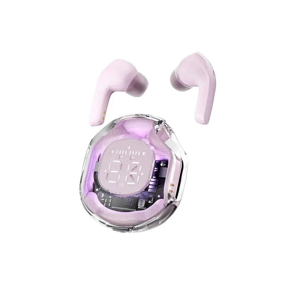 (Pink) New T8 Tws Wireless Bluetooth Headphones 5.3 Headphone Sports Gaming Headphone Noise Canceling Pink 9319708022971
