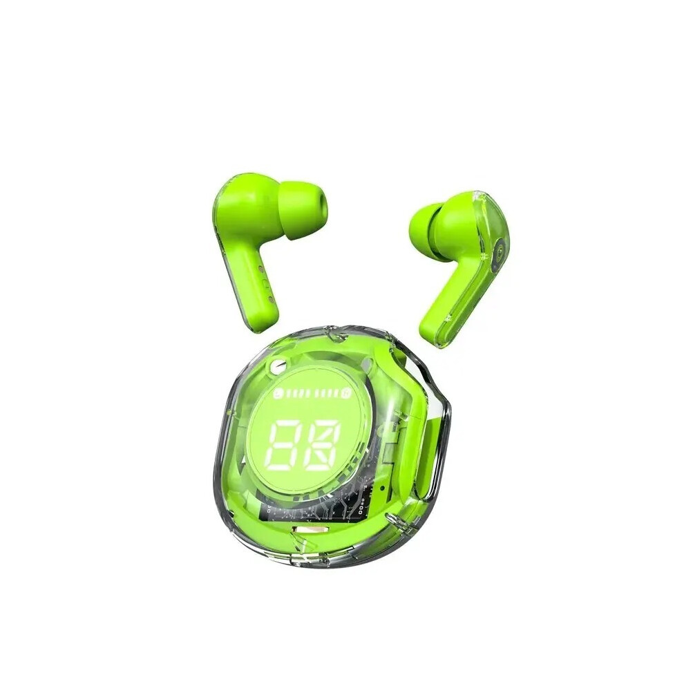 (Green)New T8 Tws Wireless Bluetooth Earphones 5.3 Headphone Sports Gaming Headphone Noise Canceling Green 9319708023008