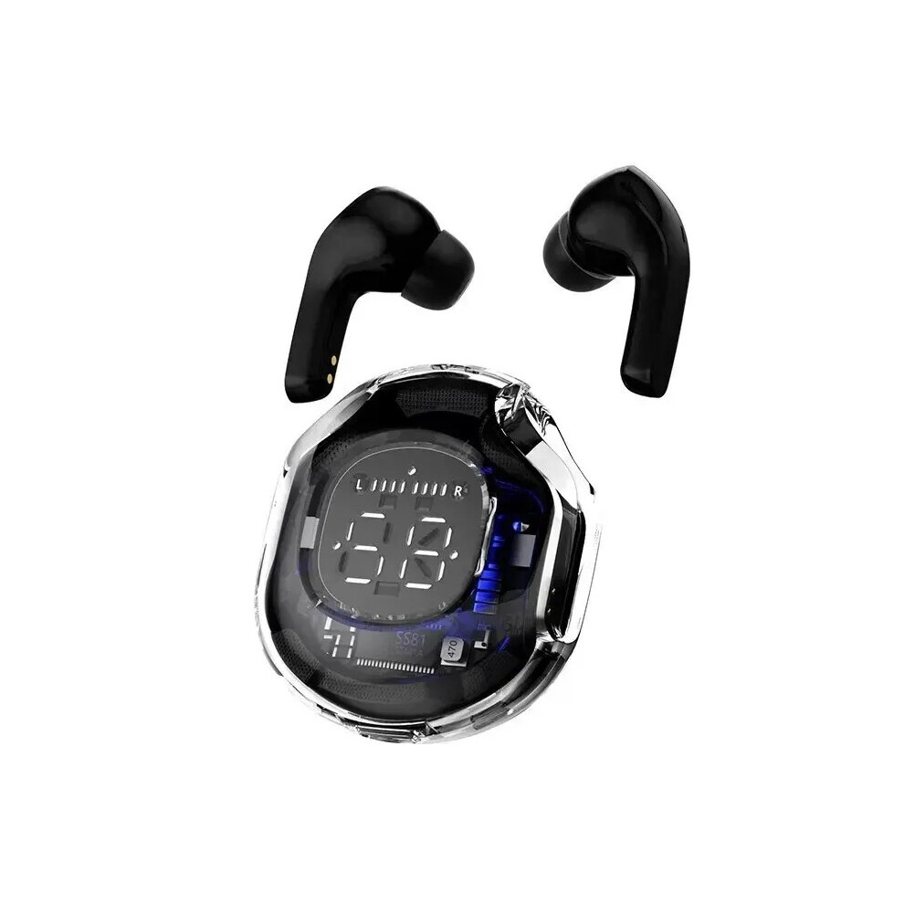 (Black)New T8 Tws Wireless Bluetooth Earphones 5.3 Headphone Sports Gaming Headphone Noise Canceling Black 9319708022995