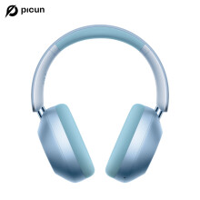 (Sky Blue) Picun F6 Active Noise Canceling Wireless Headphones Head Tracking 3D Sound 40