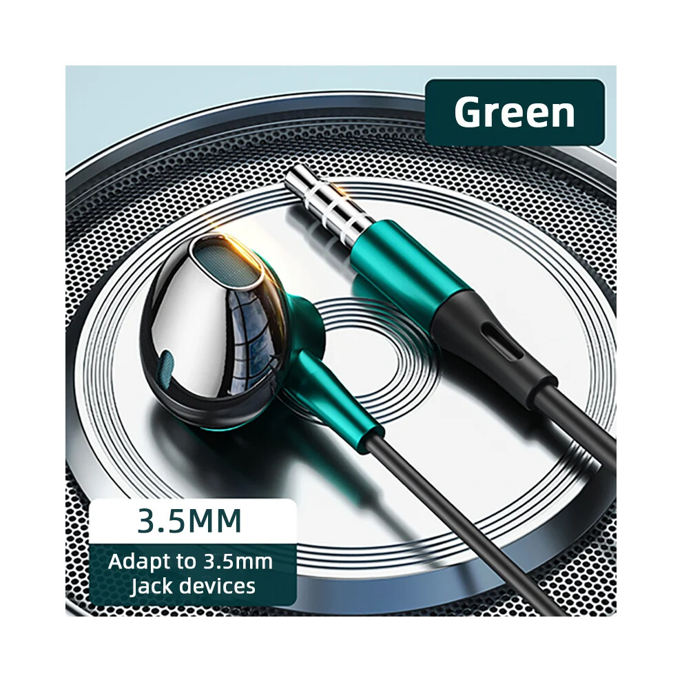 ( 3.5Mm Earphone) Type C Wired Earphones Samsung Galaxy S24 S23 S22 S21 Ultra 3.5Mm In-Ear Green 9319708023534