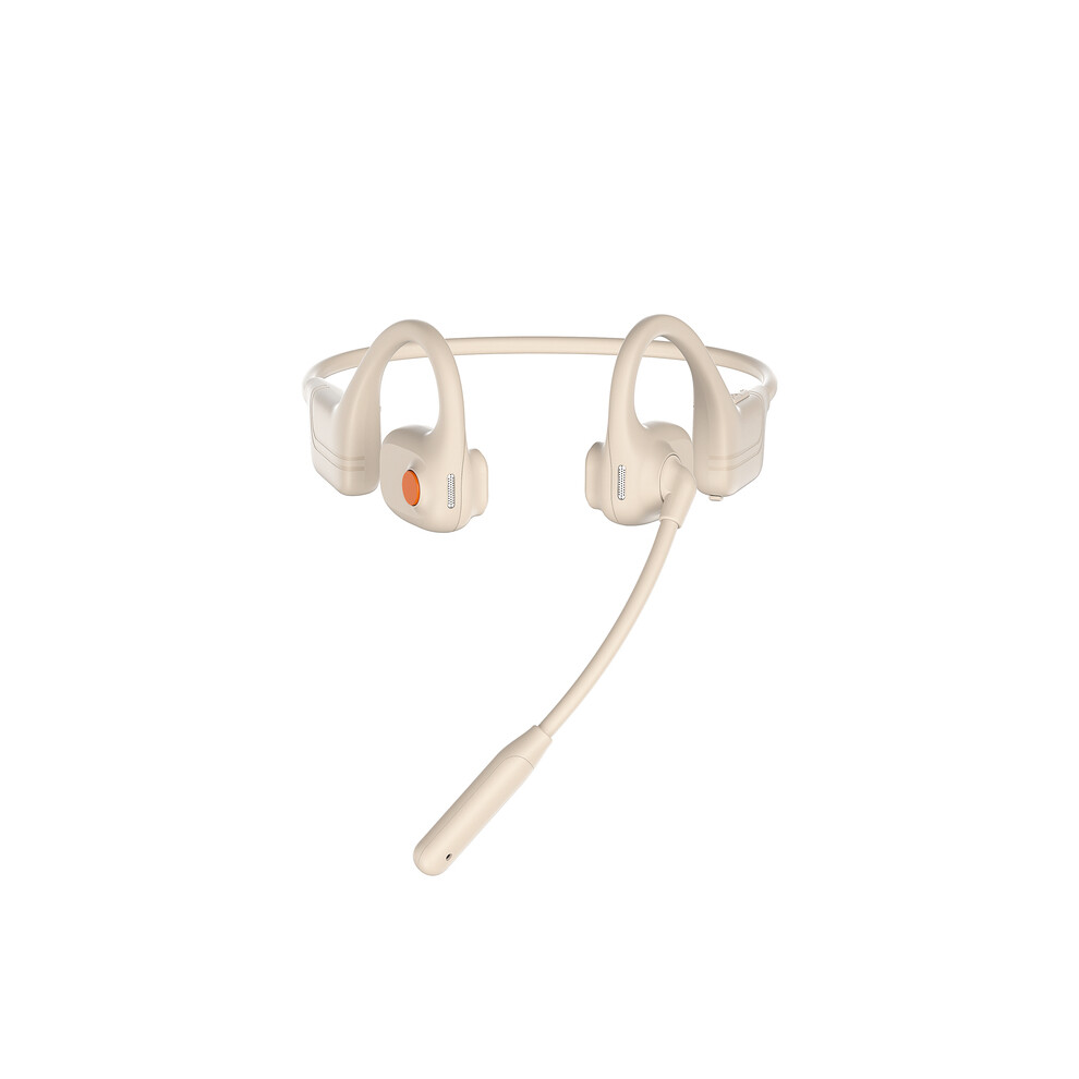 (Dg09-)Dg09 Neckband Professional Noise-Canceling Microphone Air Cord Open Stereo Headphones Beige 9319708024128