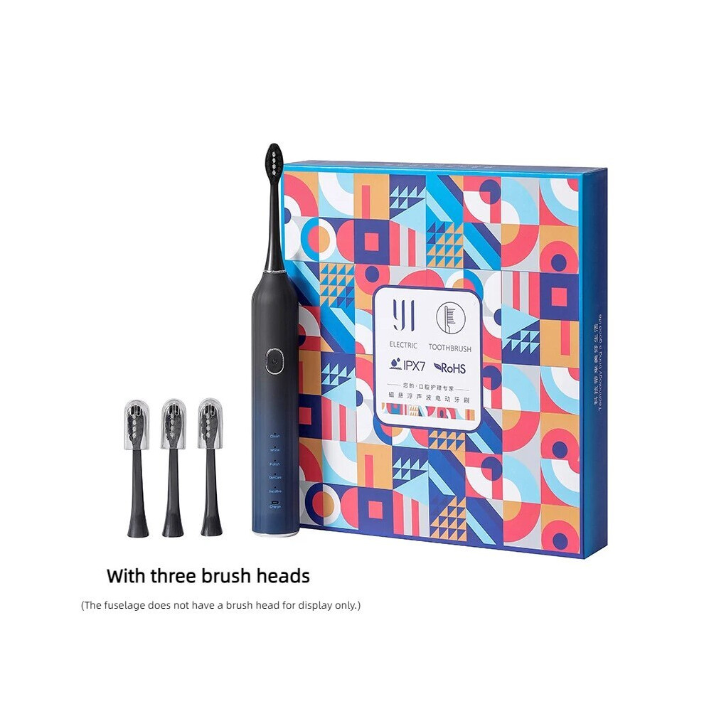 Black (Black) Electric Toothbrush Ipx7 Waterproof Smart Sonic Brush Ultrasonic Whitening Toothbrush For Toothbrushes