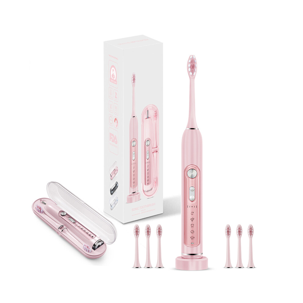 Pink (Pink)Subort Super Sonic Electric Toothbrushes For Adults Kid Smart Timer Whitening Toothbrush