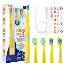 (2303K bleu marine) Brosse à dents électrique Seago Kids pour les plus de 6 ans 5 modes Rechargeable