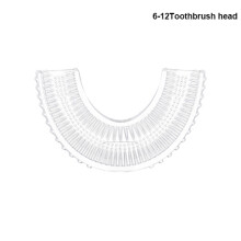 (6-12 years old heads) Children's U-shaped Electric Sonic Toothbrush Children's Silicone Toothbrush