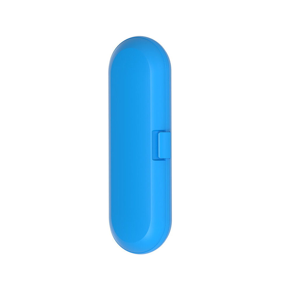 (Blue)Protable Electric Toothbrush Universal Toothbrush Travel Case Storage Case Handle Toothbrush Heads
