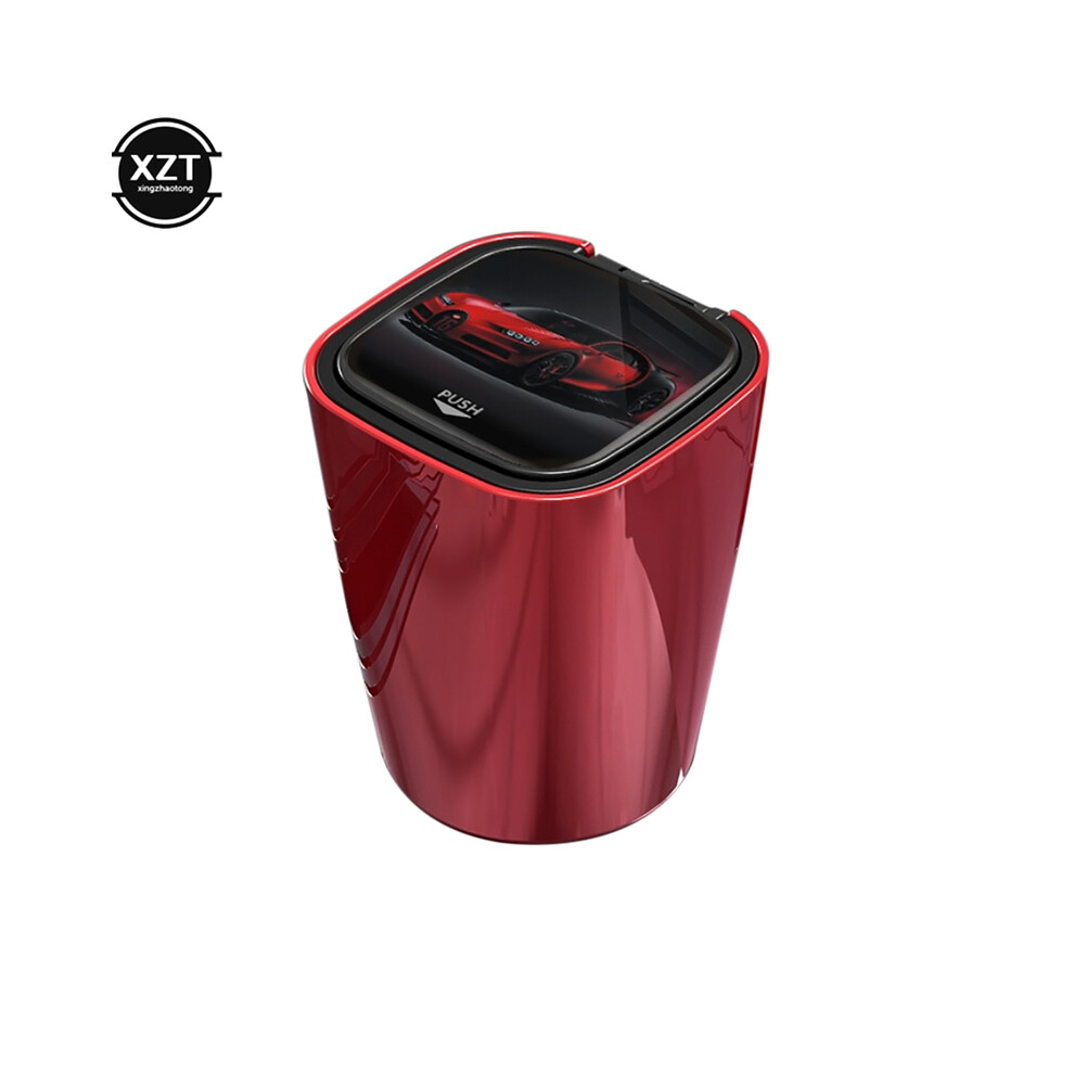 () () Ashtrays Car Ashtray Multi-Function Ashtray With Led Light Cover Red/Blue 9319708032291