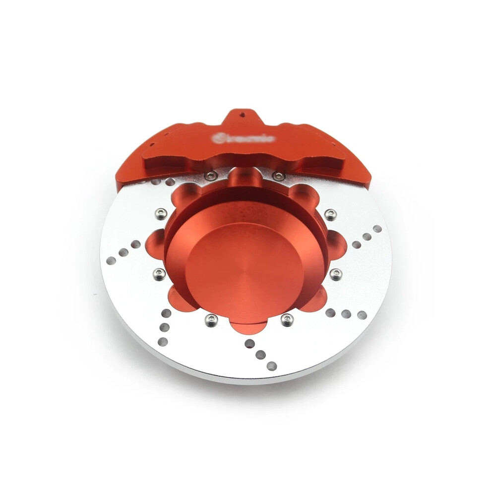 (Orange)(Orange) Ashtrays Rotating Fashion Creative Disc Brake Universal Car Ashtray Portable Orange 9319708032550