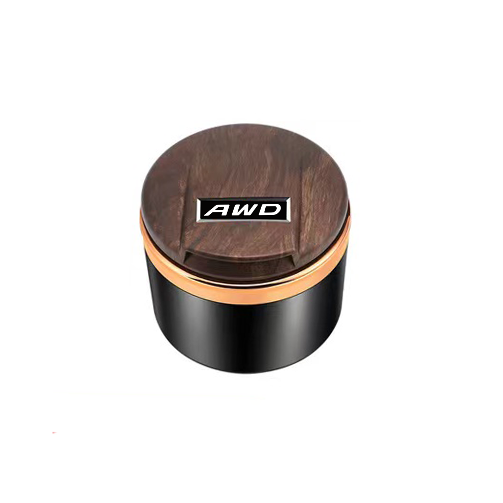 (Awd For ) (Awd For ) Ashtrays Car Led Ashtray Garbage Coin Storage Cup Container Brown 9319708034363