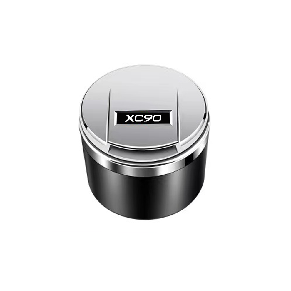 (Xc90 )(Xc90 ) Ashtrays Car Led Ashtray Garbage Coin Storage Cup Container Car Accessory Silver 9319708034462
